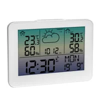 TFA Dostmann Wetterstation Sky Weiss - Funktionen: Aktuelle Wetterlage - Aussenluftdruck - Aussentemperatur - Luftfeuchtigkeit - Wecker - Set: Nein - Typ: Wetterstation