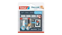 tesa Montagestreifen Powerstrips CLICK Large 16 Paar, 7.2 kg - Detailfarbe: Weiss - Art: Montagestreifen