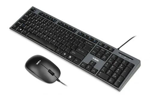 iBox IKMS606 keyboard Mouse included Home USB QWERTY UK English Black