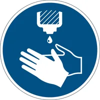 Durable 103806 self adhesive sign Blue, White