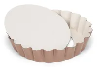 Patisse Quiche-Backform Ceramic ø 10 cm - Materialtyp: Metall - Material: Keramik - Stahl - Detailfarbe: Crème - Kupfer - Set: Nein - Backform Typ: Quiche-Backform