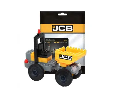 BRIXIES Bausteinmodell JCB Baustellenkipper aus 126 Bausteinen - Anzahl Teile: 126 Teile - Altersempfehlung ab: 8 Jahren - Kategorie: Baustelle - Material: Kunststoff