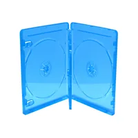 MediaRange BOX38-3-30 étui disque optique Boîtier Blu-ray 3 disques Bleu, Transparent
