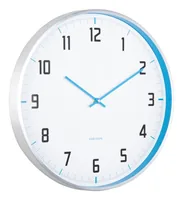 KARLSSON Wanduhr Sporty Bright blue - Form: Rund & Dünn - Detailfarbe: Blau - Uhrtyp: Analog - Funksignal: Nein - Funktionen: Zeit - Detailmaterial: Aluminium