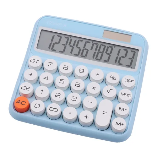 Genie Taschenrechner 612B Blau - Stromversorgung: Solarbetrieb - Batteriebetrieb - Typ: Taschenrechner - Detailfarbe: Blau - Displaytyp: LCD - Anzahl Zeilen: 12 × - Anzahl Stellen: 1 ×