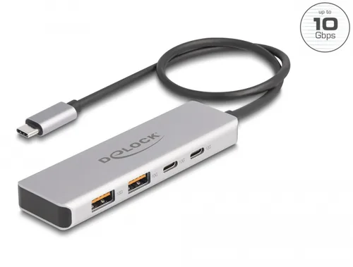USB 10 Gbps USB Type-C Hub mit 2 x USB Typ-A und 2 x USB Type-C, USB-Hub