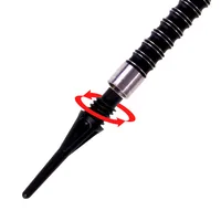Karella Softspitzen PRO-TIP 100 Stück – Schwarz - Dart Art: Soft Dart