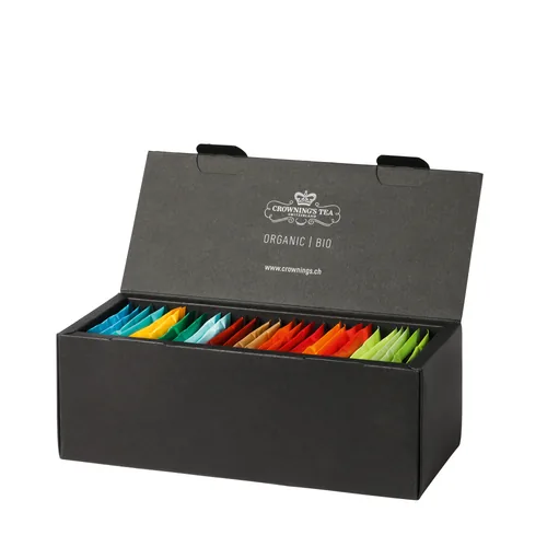 Crowning’s Tea Teebeutel Bio 32 Stück - Teesorte/Infusion: Apfel - Minze - Orangen - Zimt - Zertifikate: EU BIO - Packungsgrösse: 32 Stück - Fairtrade: Nein - Bio: Ja - Teeform: Teebeutel