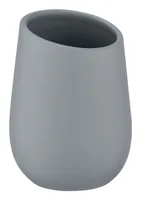 Wenko Zahnputzbecher Badi Keramik Grau - Detailfarbe: Grau - Detailmaterial: Keramik - Grundmaterial: Keramik