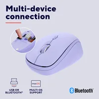 Trust Yvi+ mouse Universale Ambidestro RF senza fili + Bluetooth Ottico 1600 DPI