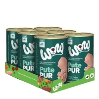 WOW Nassfutter Pur Truthahn Single Protein, 400 g - Tierbedürfnis: Kein besonderes Bedürfnis - Geschmacksrichtung: Geflügel - Zertifikate: Keine Zertifizierung - Fleischsorte: Truthahn - Futtereigenschaft: Getreidefrei - Ohne künstliche Zusätze - Single P