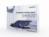 Gembird NBS-1F17T-01 laptop cooling pad 43.2 cm (17") 1500 RPM Black