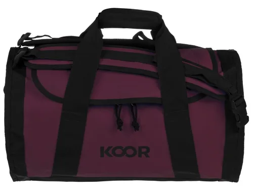 KOOR Duffle Bag Sooma 30 l, Maroon - Breite: 30.5 cm - Höhe: 40 cm - Tiefe: 50 cm - Volumen: 30 l - Farbe: Dunkelrot - Material: Recycled PET