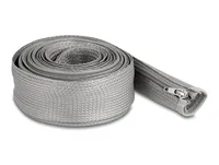 Delock Kabelschlauch 3 m x 50 mm Grau - Detailfarbe: Grau - Breite: 50 mm - Länge: 3 m - Produkttyp: Kabelschlauch - Ausstattung Kabelmanagement: Wiederverwendbar - Reissverschluss - Verpackungseinheit: 1 Stück