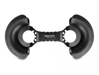 Delock Kabelaufwickler 375 x 170 mm - Breite: 170 mm - Länge: 375 mm - Tiefe: 65 mm - Anwendungsbereich: Outdoor - Indoor - Detailfarbe: Schwarz