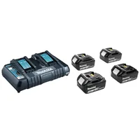 MAKITA POWER SUPPLY KIT 18V (BL1850Bx4+DC18RD) MAKPAC