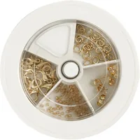 Creativ Company Verschluss Set, Vergoldet - Detailfarbe: Gold - Material: Kupfer - Verschlussart Schmuck: Biegering