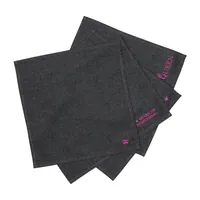 pad Stoffserviette Denim Queen Black 45 cm x 45 cm, 2 Stück - Material: Baumwolle (CO) - Grösse: 45 cm x 45 cm - Anzahl Lagen: 1 - Motiv: Kein - Produkttyp: Stoffserviette - Detailfarbe: Pink - Schwarz
