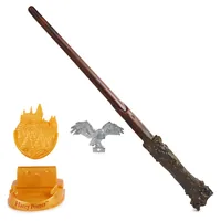 Wizarding World Harry Potter - Authentischer Harry Potter Zauberstab (mit Hogwarts-Halterung)