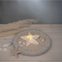 Star Trading Figur Seaside Indoor, Weiss, 4.00 cm Höhe - Betriebsart: Batteriebetrieb - Smart Home: Nicht kompatibel - Dimmbar: nicht dimmbar - Produkttyp: Dekolicht - Lichtsensor (Dämmerung): Nein - Timerfunktion: Nein