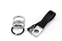 TROIKA TWISTER Keyring Black, Silver