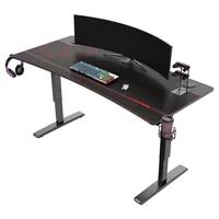 Ultradesk Gaming Tisch Cruiser Rot - Beleuchtung: Nein - Höhenverstellbar: Ja - Detailfarbe: Rot - Material: Stahl
