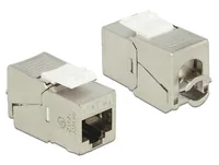 Delock Keystone-Modul RJ45 - LSA, Cat 6A geschirmt - Modultyp: Keystone - Anschluss Front: Buchse RJ-45 - Anschluss Rück: LSA - Medientyp: Netzwerk - Schirmung: Ja - Verpackungseinheit: 1 Stück
