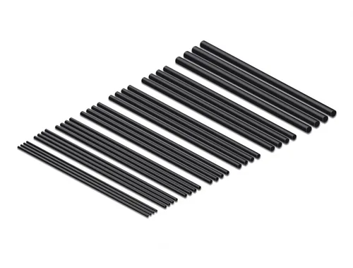 Delock Schrumpfschlauch 28er-Set, 10 cm Schwarz - Detailfarbe: Schwarz - Länge: 0.1 m - Durchmesser: 3 mm - 3.5 mm - 2 mm - 4 mm - 1.5 mm - 5 mm - Material: Polyolefin