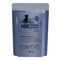 catz finefood Nassfutter No.17 Geflügel & Garnele, 85 g - Tierbedürfnis: Verdauung - Magen & Darm - Geschmacksrichtung: Fisch - Geflügel - Zertifikate: Keine Zertifizierung - Fleischsorte: Geflügel - Packungsgrösse: 85 g - Futtereigenschaft: Getreidefrei 