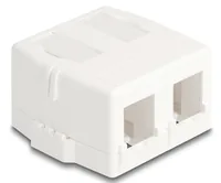 DELOCK Keystone Leergehäuse 2 Port magnetischer Unterseite w