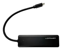 LC-Power LC-HUB-U3-4-C interface hub USB 3.2 Gen 2 (3.1 Gen 2) Type-A 10000 Mbit/s Black