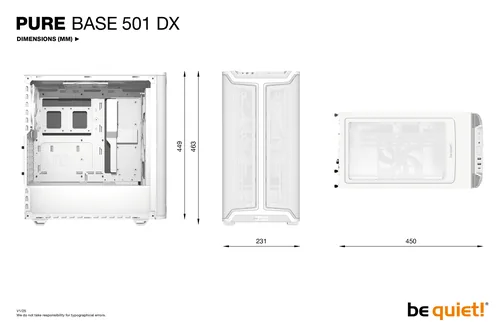 be quiet! Pure Base 501 DX White Midi Tower