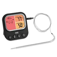 ADE Digitales BBQ-Thermometer schwarz - Typ: Fleischthermometer - Anwendungsbereich: Bratentemperatur - Kabelgebunden: Keine Angaben - Displaytyp: LCD - App kompatibel: Nein