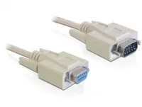 Delock Verlängerungskabel RS-232 DB9 - RS-232 DB9 (m-f) 1 m - Kabeltyp: Verlängerungskabel - Datenanschluss Seite A: RS-232 DB9 Stecker - Datenanschluss Seite B: RS-232 DB9 Buchse - Kabellänge: 1 m