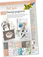 Folia Designpapier Hot foil 3 A4, 12 Blatt - Papierformat: A4 - Selbstklebend: Nein - Papierfarbe: Mehrfarbig - Papiertyp: Motivblock - Mediengewicht: 165 g/m² - Verpackungseinheit: 12 Stück