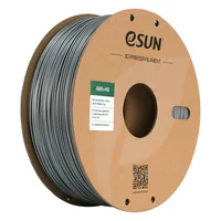 eSun Filament ABS+ HS Silber 1.75 mm 1 kg - Material: ABS (Acrylnitril-Butadien-Styrol) - Detailfarbe: Silber - Gewicht: 1 kg - Durchmesser: 1.75 mm - Materialeigenschaften: Standard