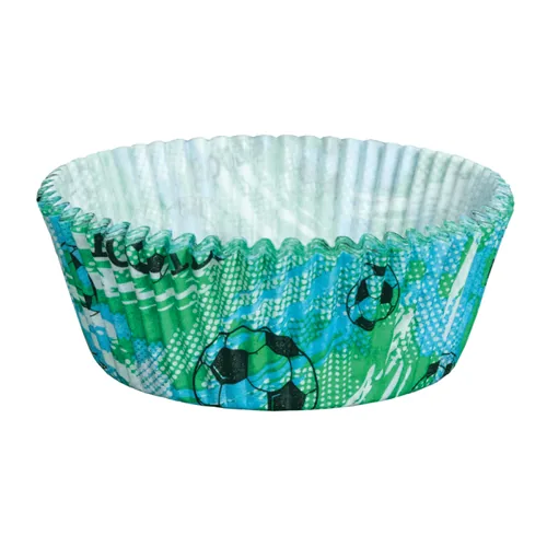 Demmler Muffin Backform Fussball 60 Stück - Materialtyp: Papier - Material: Papier - Zertifikate: Keine Zertifizierung - Motiv: Fussball - Backform Typ: Muffin-Backform - Eigenschaften: Keine Eigenschaft