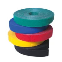 Logilink Klettband, schwarz, Breite: 16 mm, auf Rolle, 4 m