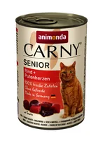 ANIMONDA Carny Senior Beef and turkey hearts - wet cat food - 400g