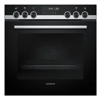 Siemens Einbauherd HE578BBS3 - Einbaunormen: EU 60 - Funktionen: Garen - Backen - Heissluft - Grill - Pizzastufe - Ober-/Unterhitze - Ausstattung: Hydrolyse-Reinigungsfunktion - Kindersicherung - Pyrolyse-Reinigungsfunktion - Restwärmeanzeige - Türverrieg