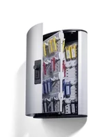 DURABLE Schlüsselschrank mit Zahlenschloss, 72 Schlüssel - Produkttyp: Schlüsselschrank - Widerstandsfähigkeit: Keine Angabe - Detailfarbe: Silber