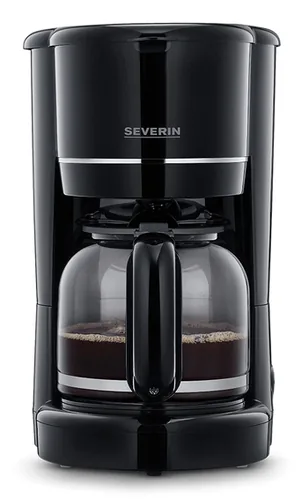 Severin Filterkaffeemaschine KA4320 Schwarz - Detailfarbe: Schwarz - Anzahl Tassen: 10 - Ausstattung: Anti-Tropfsystem - Kontrolleuchte - Warmhaltefunktion - Abschaltautomatik
