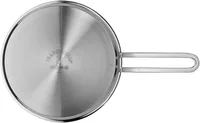 WMF Bratpfanne Mini 18 cm, Silber/Schwarz - Material: Cromargan - Pfannentyp: Bratpfanne - Kompatible Kochfelder: Backofen - Elektro - Gas - Glaskeramik - Induktion - Antihaftbeschichtung: Ja - Detailfarbe: Silber - Set: Nein