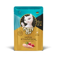 KITTY Cat Nassfutter KittyCat Filét Paté Pouch Huhn, Thunfisch 85 g - Tierbedürfnis: Kein besonderes Bedürfnis - Geschmacksrichtung: Fisch - Geflügel - Zertifikate: Keine Zertifizierung - Fleischsorte: Thunfisch - Huhn - Packungsgrösse: 85 g - Futtereigen