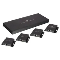 LINDY Extender Splitter HDMI IR Cat6 Loop Out 4 Port 50m