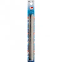 Prym Strumpfstricknadel Grau 3.5 mm x 20 cm, Karte 5 Stück - Material: Aluminium - Produkttyp: Strumpfstricknadel