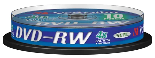 Verbatim DVD-RW Matt Silver 4x 4,7 Go 10 pièce(s)