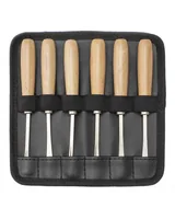Glorex Stempel Zubehör Schnitzwerkzeug 6-teilig - Motiv: Ohne Motiv - Detailfarbe: Braun - Anzahl Zeilen: 0 ×
