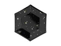 Partydeco Einwegteller Let's Celebrate 20 cm, 6 Stück, Schwarz - Produkttyp: Einwegteller - Materialtyp: Papier - Material: Pappe - Detailfarbe: Schwarz - Verpackungseinheit: 6 Stück