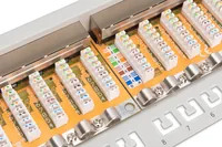 DIGITUS Patchpanel 1HE 24-Port Cat6 geschirmt grau